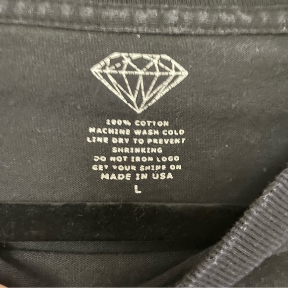 Vintage Diamond Supply Fire In Ice Tee Shirt Men's Sz L Rare HTF B30 - Picture 4 of 9